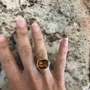 David Yurman beautiful Citrine Ring Size 6.